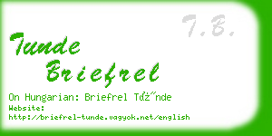 tunde briefrel business card